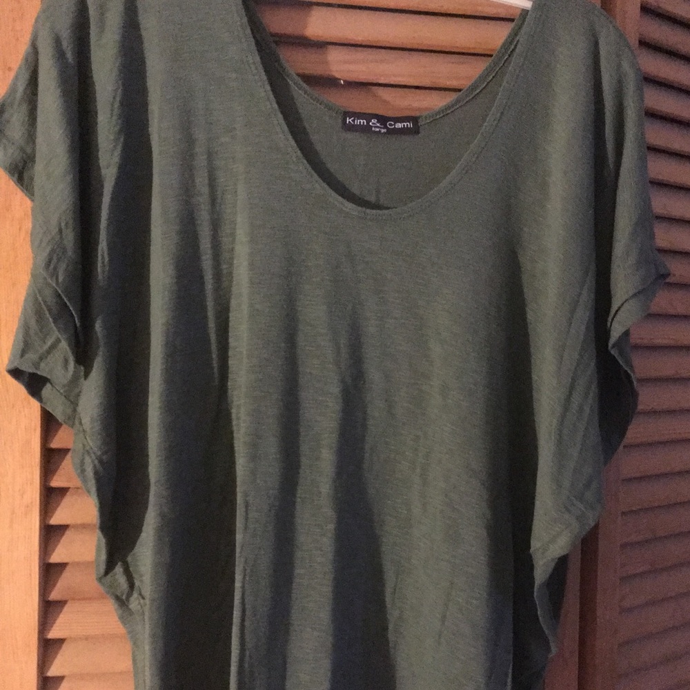 Olive green top